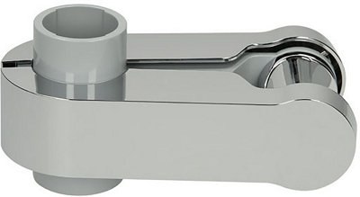 Aqualisa Pinch Grip Shower Head Handset Holder 25mm Chrome & Grey Modern 910314