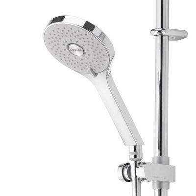 Aqualisa Unity Q Smart Shower - Exposed with Adjustable & Ceiling Fixed Head (Gravity Pumped)