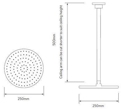 Aqualisa Unity Q Smart Shower - Exposed with Adjustable & Ceiling Fixed Head (Gravity Pumped)