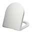 AQUALONA Thermoplastic D Shape Toilet Seat - with Soft Close and One Button Quick Release