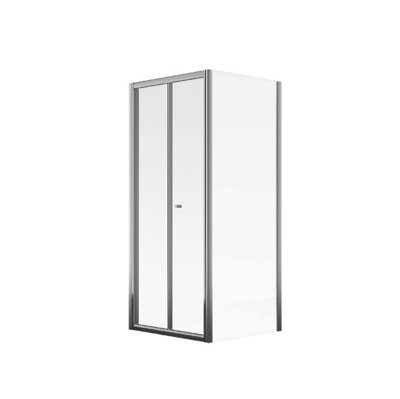 Aqualux Edge 6 KIT 6mm Bifold Door + Side Panel 760 x 760 x 1900mm