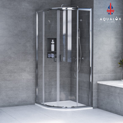 Aqualux Edge 6 Quadrant 900 x 1900mm x 900 x 1900mm DIY at B&Q