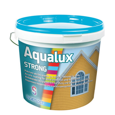 Aqualux Strong Waterbased Wood Coating, Protects Against Fungus, Mould and Algae, For Interior and Exterior Use