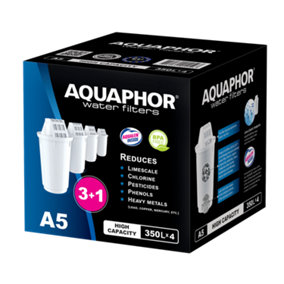AQUAPHOR A5 350Ltr filter cartridges 4 pack
