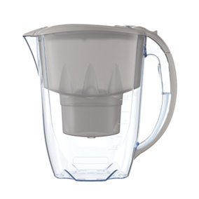 AQUAPHOR Amethyst 2.8Ltr water filter jug with 3 x Maxfor+ 200Ltr filters (grey)