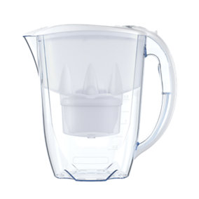AQUAPHOR Amethyst 2.8Ltr water filter jug with 3 x Maxfor+ 200Ltr filters (white)