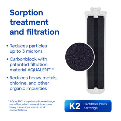 AQUAPHOR RO-101S Compact Reverse Osmosis Under Sink Water Filtration System. Removes viruses, bacteria, heavy metals.