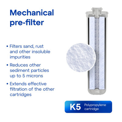 AQUAPHOR RO-101S Compact Reverse Osmosis Under Sink Water Filtration System. Removes viruses, bacteria, heavy metals.