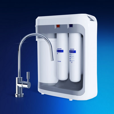 Aquaphor RO-202S Premium Reverse Osmosis Under Sink Drinking Water Filtration System, fully automatic.