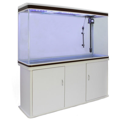 Aquarium Fish Tank & Cabinet - White | DIY at B&Q