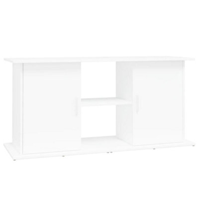 Aquarium Stand White 121x41x58 cm Engineered Wood