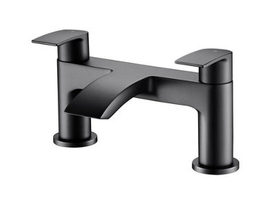 Aquarius Arc Bath Filler Mixer Tap Matt Black
