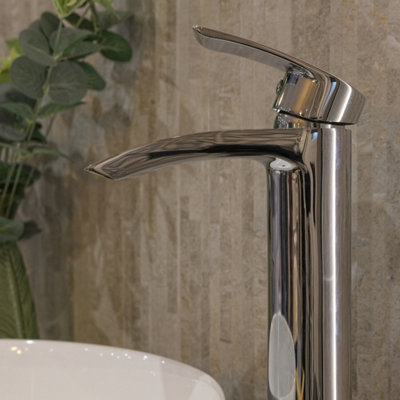 Aquarius Arc Tall Mono Basin Mixer Tap Chrome - 3