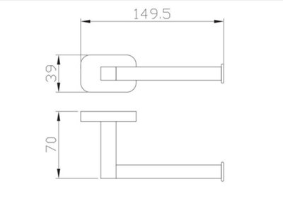 Aquarius Auro Toilet Roll Holder Brushed Brass AQAU52445
