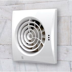 Aquarius Calm Wall Mounted Bathroom Fan With Timer White AQ315H