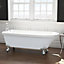 Aquarius Cambridge Traditional Freestanding Bath 1470mm Inc Chrome Lions Paw Feet AQ9998