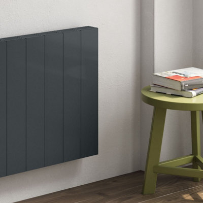 Aquarius DigiTherm Programmable Electric Radiator with LCD Display in Anthracite 500 x 907mm