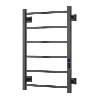 Aquarius DigiTherm Velino Dry Electric Radiator with LCD Display Gunmetal Grey 800 x 500mm