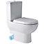 Aquarius Dura Fully Back To Wall Close Coupled Toilet With Left Exit White AQ260050