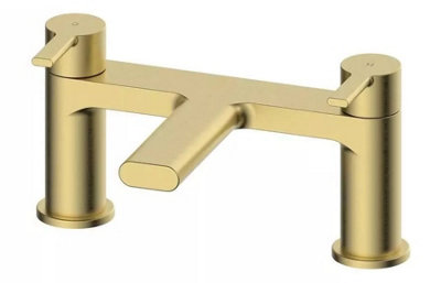 Aquarius Evolution Bath Filler Tap Brushed Brass