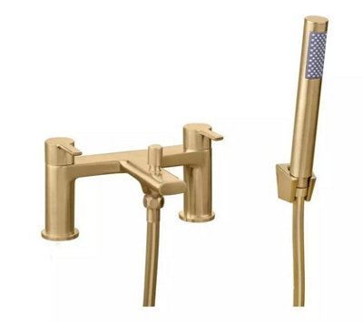 Aquarius Evolution Bath Shower Mixer Tap Brushed Brass