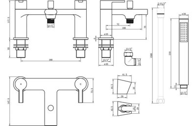 Aquarius Evolution Bath Shower Mixer Tap Chrome