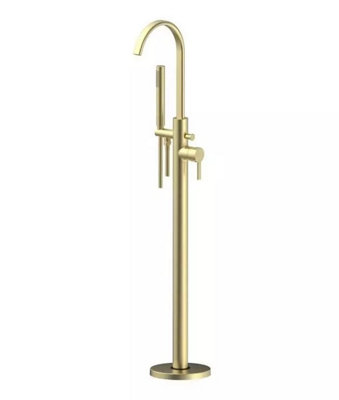 Aquarius Evolution Floorstanding Bath Shower Mixer Tap Brushed Brass