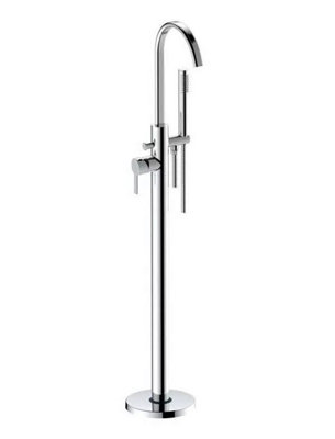 Aquarius Evolution Floorstanding Bath Shower Mixer Tap Chrome