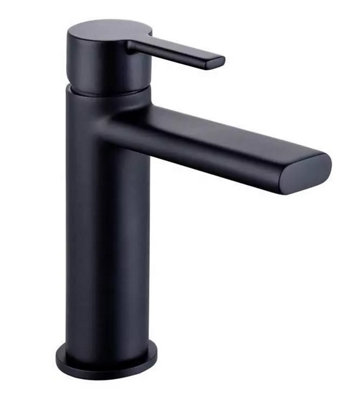 Aquarius Evolution Mono Basin Mixer Tap Matt Black