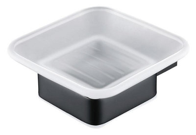 Aquarius FT Soap Dish and Holder Matt Black