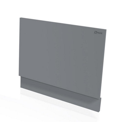 Aquarius Halite Waterproof End Bath Panel Matt Grey 800mm at B&Q
