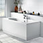 Aquarius Halite Waterproof End Bath Panel White Gloss 750mm