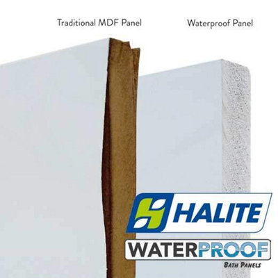 Aquarius Halite Waterproof End Bath Panel White Gloss 900mm - 4