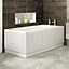 Aquarius Halite Waterproof Traditional Shaker Front Bath Panel White Gloss 1800mm