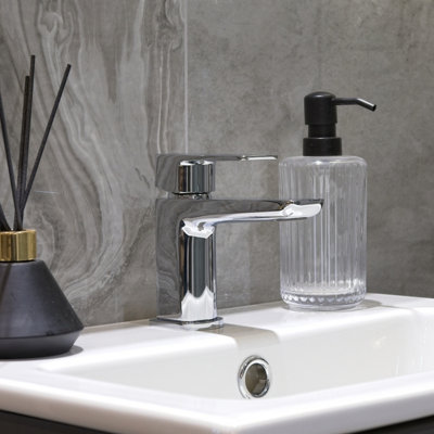 Aquarius Hydro Mini Mono Basin Mixer Tap inc Waste Chrome