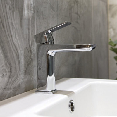 Aquarius Hydro Mono Basin Mixer Tap inc Waste Chrome - 3