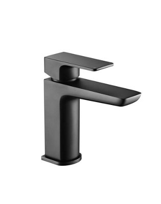 Aquarius Hydro Mono Basin Mixer Tap inc Waste Matt Black