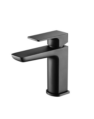 Aquarius Hydro Mono Basin Mixer Tap inc Waste Matt Black