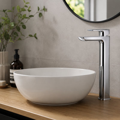 Aquarius Hydro Tall Mono Basin Mixer Tap in Chrome