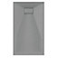 Aquarius LevAqua Natural 800 x 1400mm Grey Rectangle Polymarble Textured Shower Tray AQLAN14080G