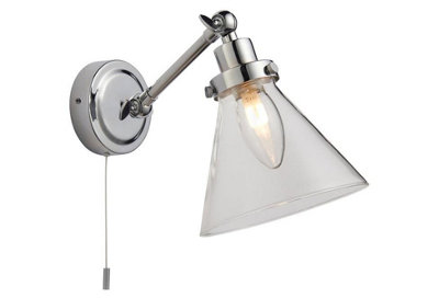 Aquarius Lumen Cone Single Wall Light Chrome