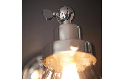 Aquarius Lumen Cone Single Wall Light Chrome