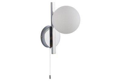 Aquarius Lumen Orb Solo Wall Light Chrome