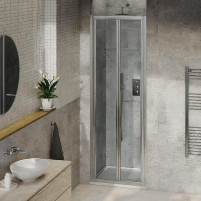 Aquarius Pluvia 8mm Bifold Shower Door - 760 x 2000mm