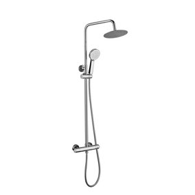Aquarius RainLux Eco Round Adjustable Exposed Bar Shower System Chrome