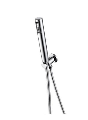 Aquarius RainLux Integrated Outlet Round Handheld Shower Kit Chrome
