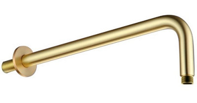 Aquarius RainLux Round Brushed Brass 2 Outlet Overflow Filler Shower Bundle - 3