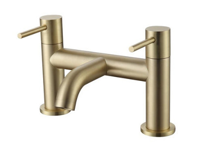 Aquarius RF-Series Bath Filler Mixer Tap Brushed Brass