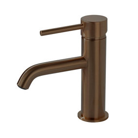Aquarius RF-Series Cold Start Mono Basin Mixer Tap inc Waste Brushed Bronze