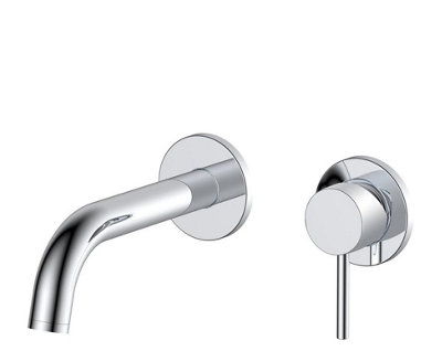 Aquarius RF-Series EZ-BOX Wall Mounted Basin Mixer Tap Chrome